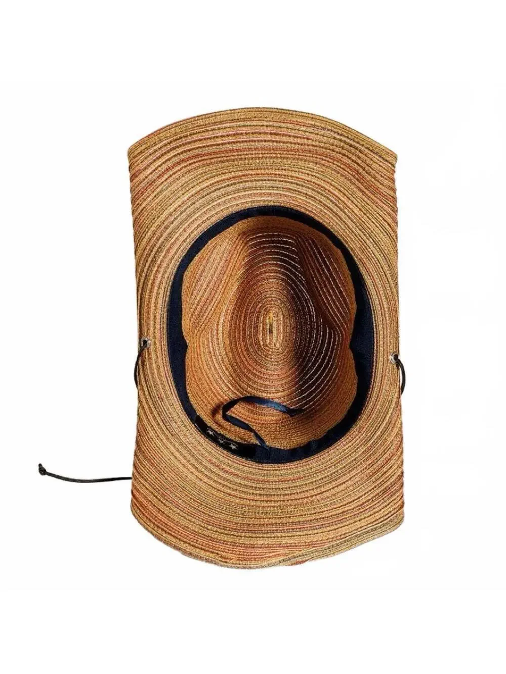 Scala Brown Rolled Brim Western Boho Hat Leather band Rustic Earth Tones Beach